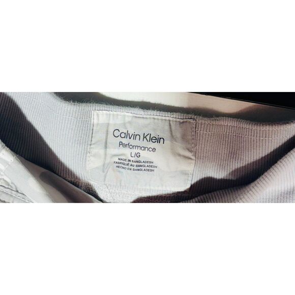 Calvin Klein Performance Camo Jogger Pants Women’s Large Grey Camo Cargo Style - Picture 3 of 5